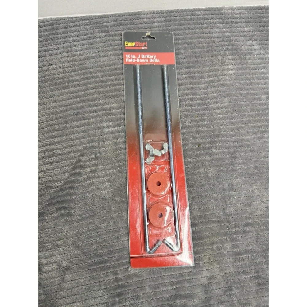 EverStart Auto 10-inch J-style battery hold-down bolt kit